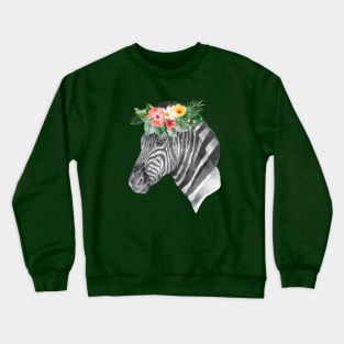 Portrait of a Zebra Crewneck Sweatshirt